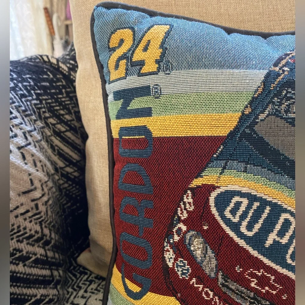 LIKE NEW VINTAGE—Vintage 1999 Jeff Gordon NASCAR Throw Pillow